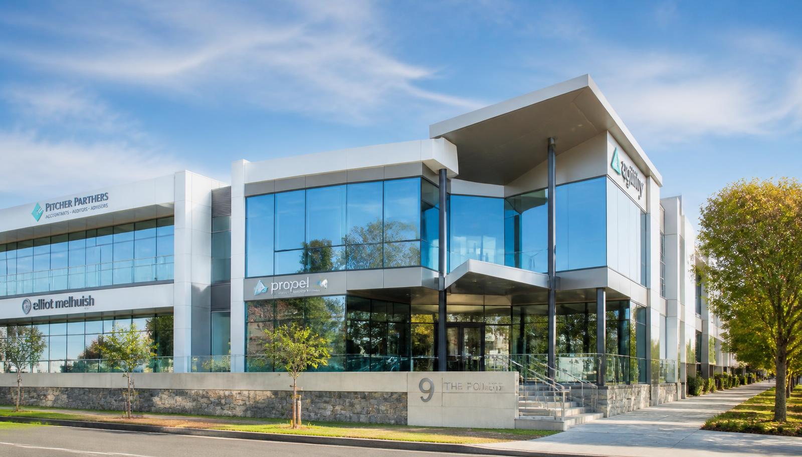 A modern commercial office building in Perth