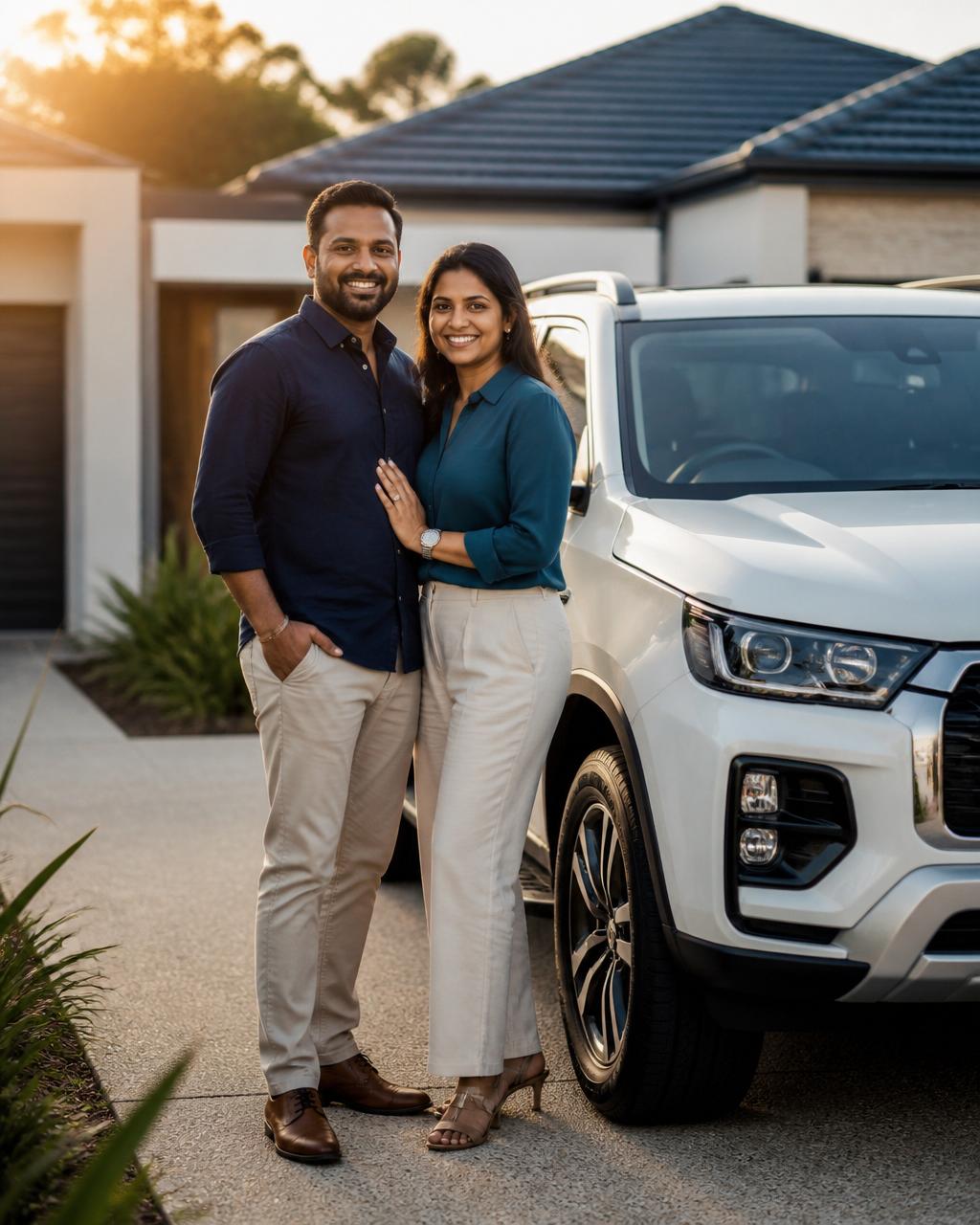 A Perth couple with a newly financed vehicle